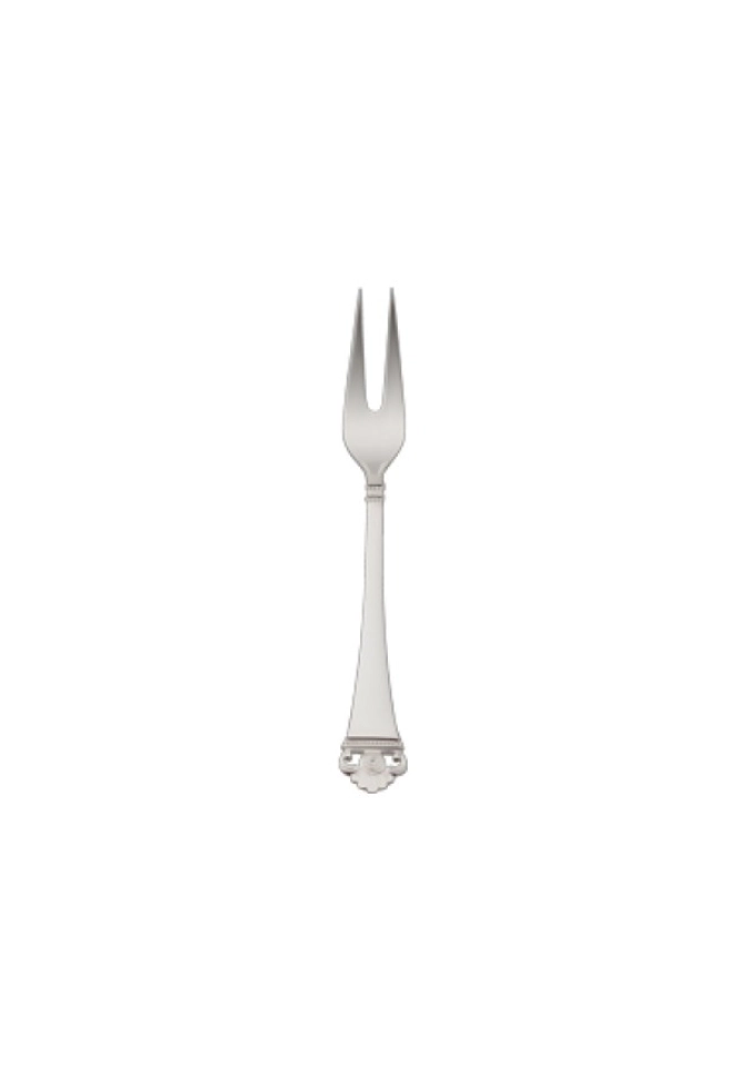 Rosenmuster Gold 925 Fleischgabel, Klein 16x1.9cm