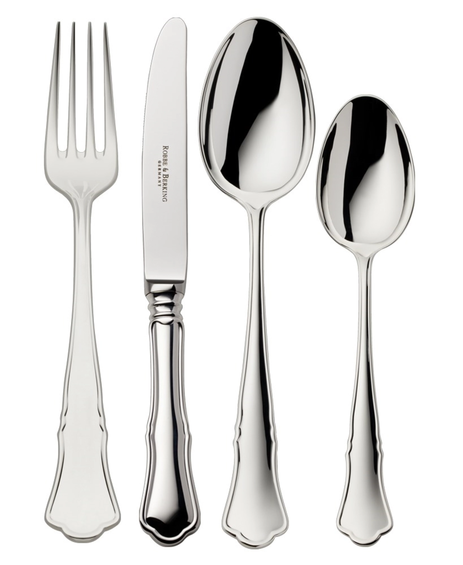 Alt-Chippendale 925 Butter- u. Käsemesser