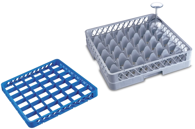 Gläser Spülkorb 36 Fächer 1 Aufsatz