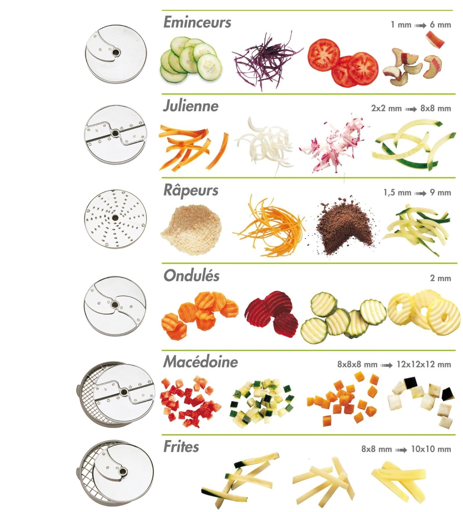 Jeu de 6 disques assortis pour rc-r402vv