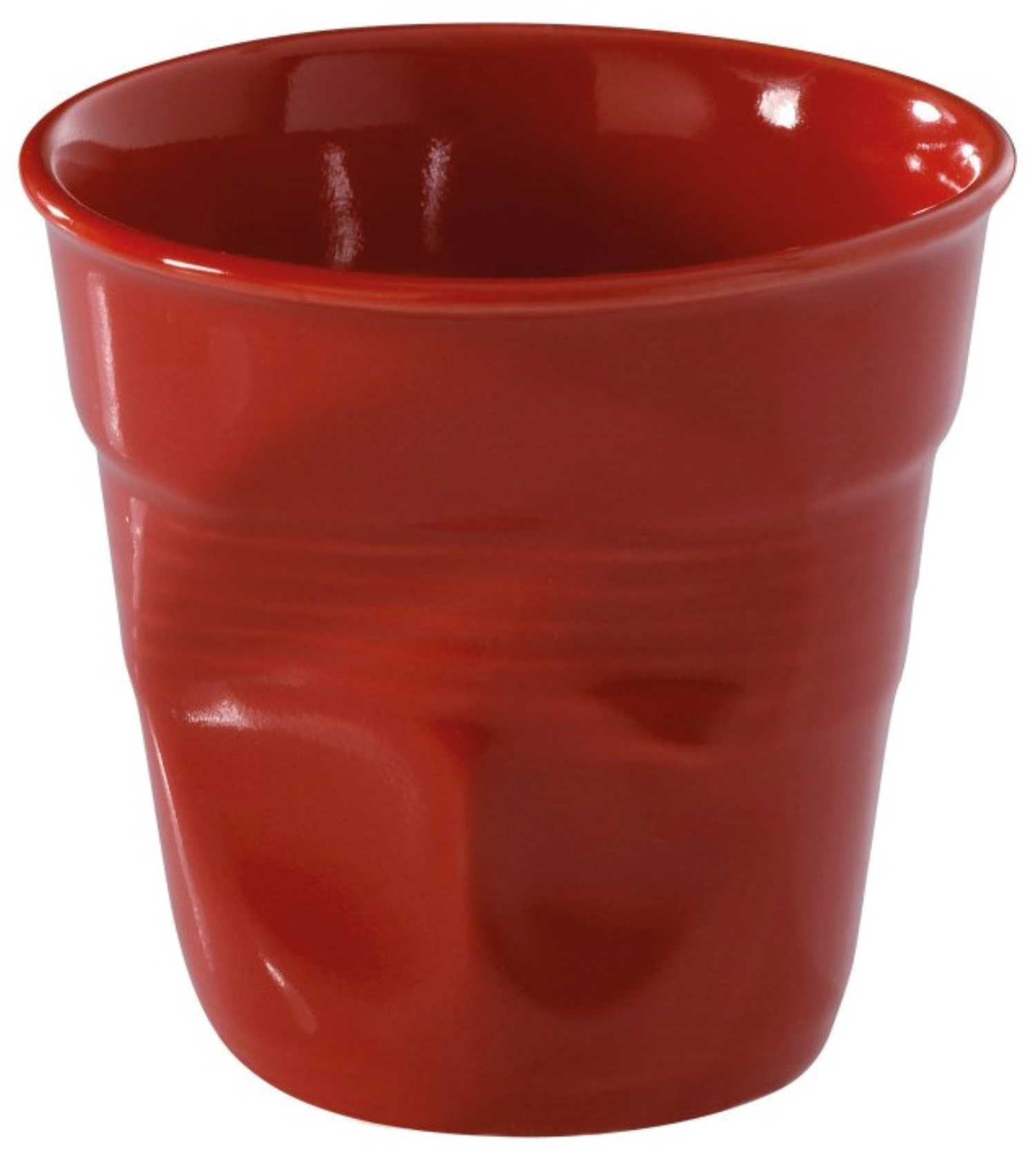 Gobelet à espresso froissé 8 cl, rouge