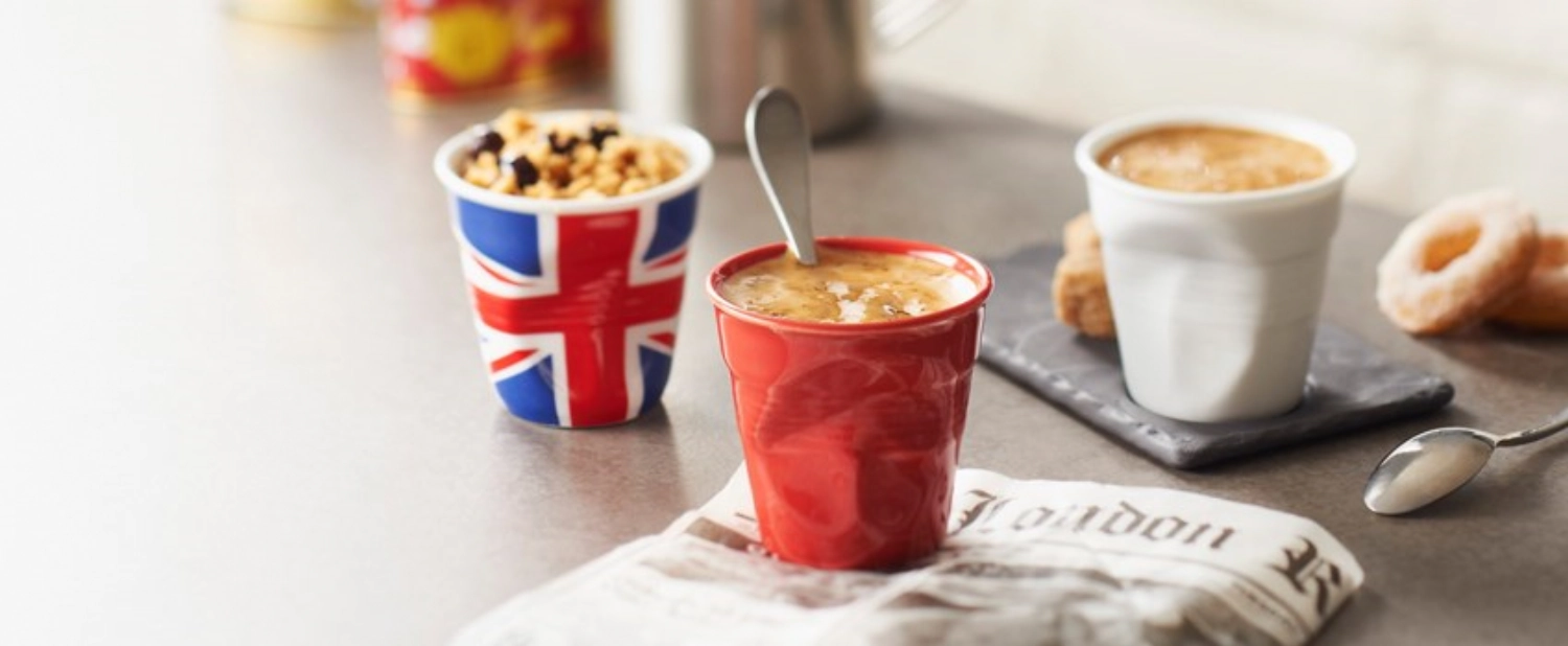 Gobelet à espresso froissé 8 cl, rouge