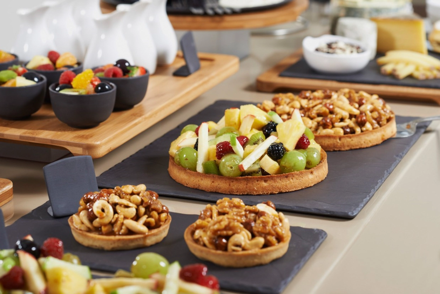 Assiette rectangulaire, 30x16 cm, style ardoise