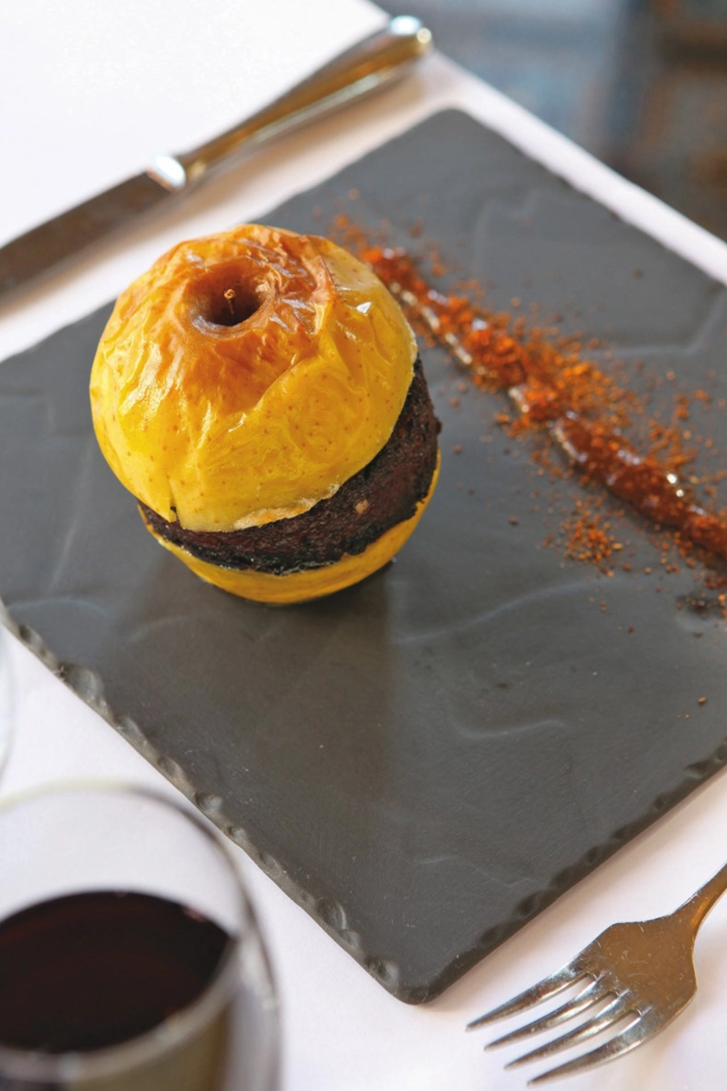 Teller quadratisch schiefer-optik