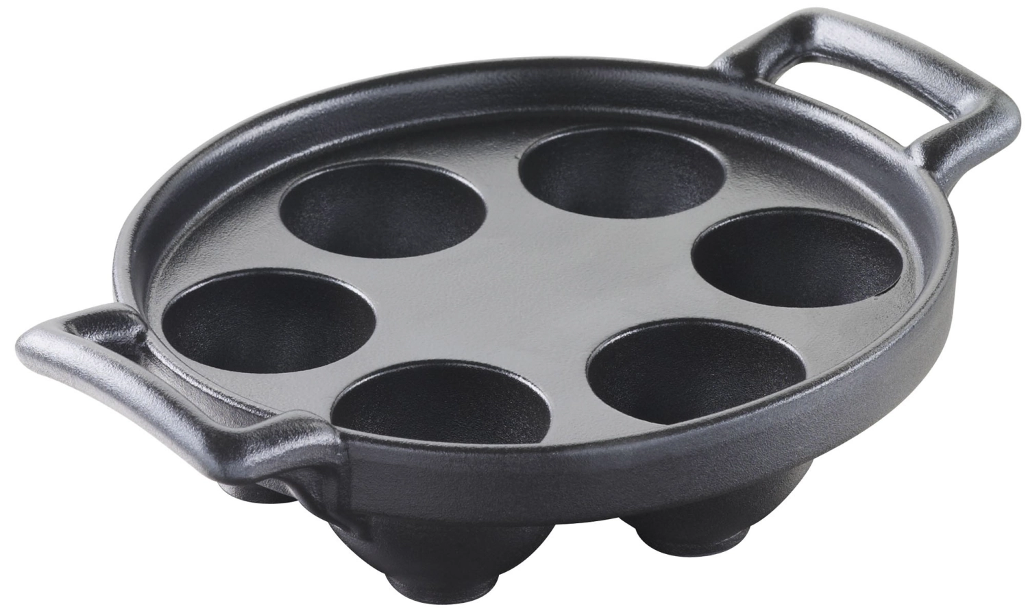 Poêle à escargots 6 trous, aspect fonte