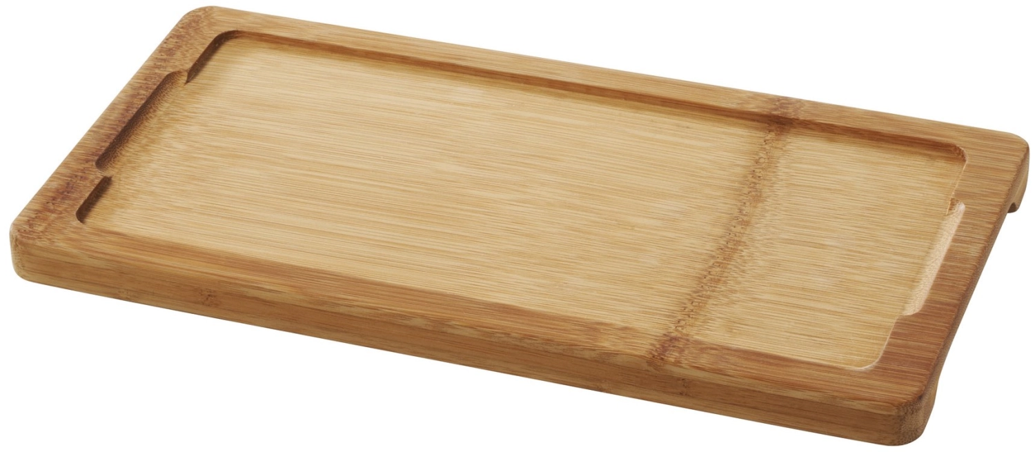 Bambus Tablett für Teller 25x12cm