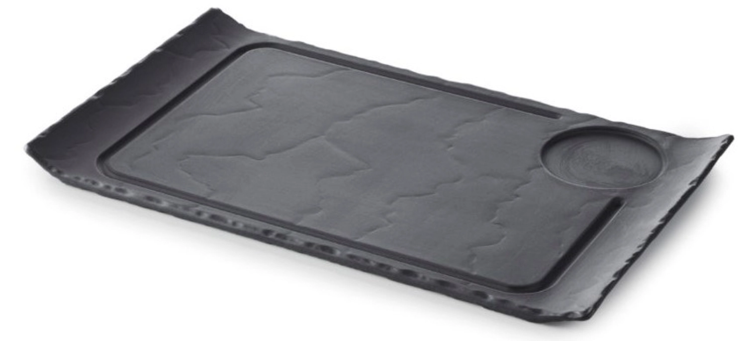 Basalt Assietteburger bords releves33cm