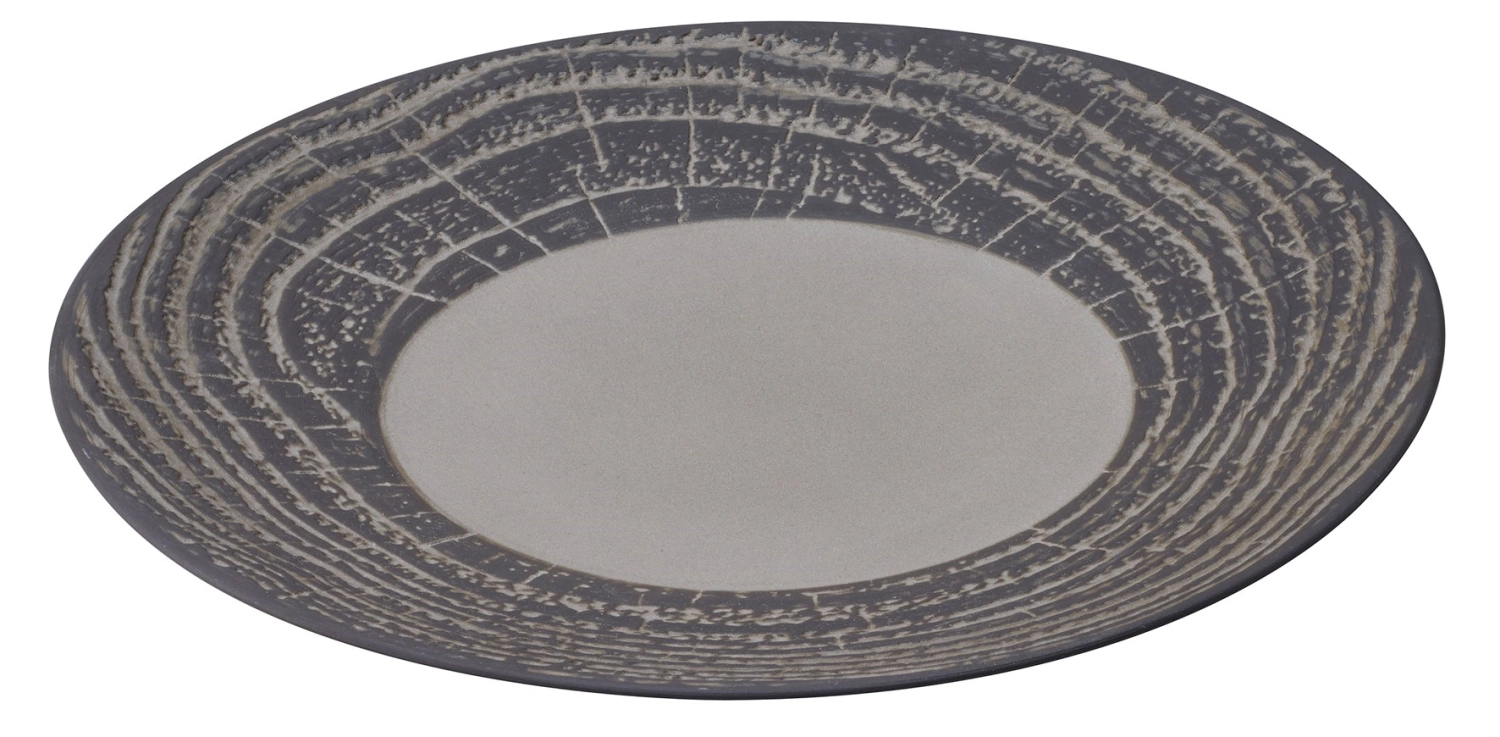 Assiette de présentation ronde, h : 3.4 cm, ø 31 cm, poivre