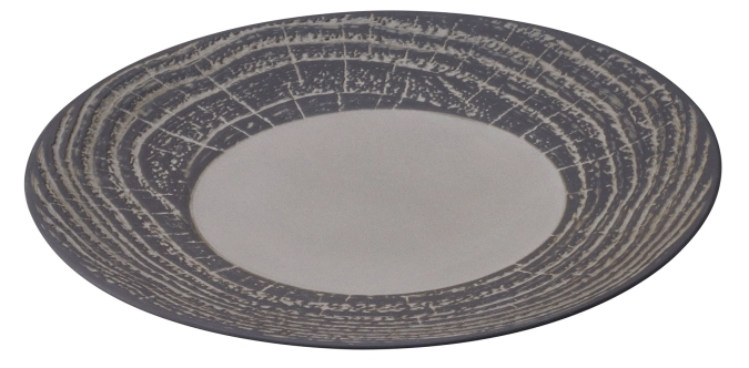 Assiette de présentation ronde, h : 3.4 cm, ø 31 cm, poivre
