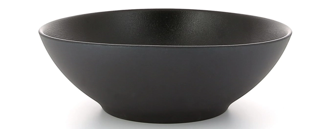 Assiette à soupe equinoxe, ø 19 cm, h : 6.5 cm, noir