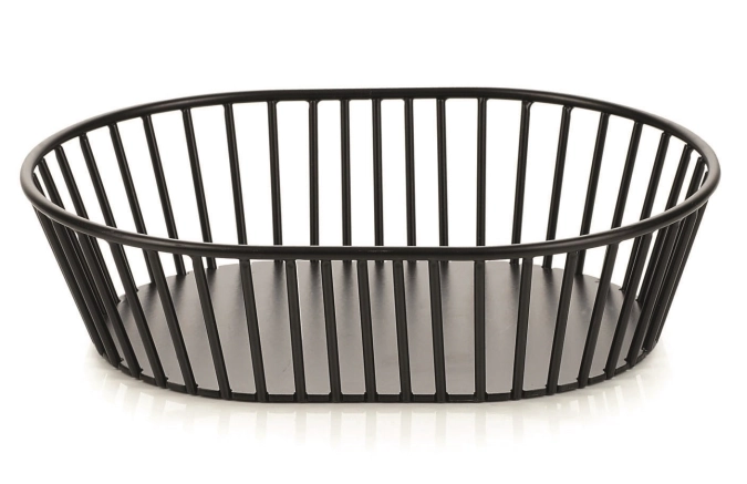 Korb oval tief schwarz