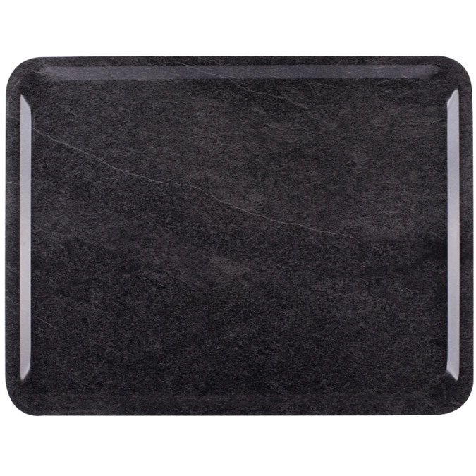 Tablett Self Dark Marble 46x36cm