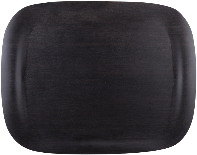 Plateau earth wave art bois foncé 46x36cm