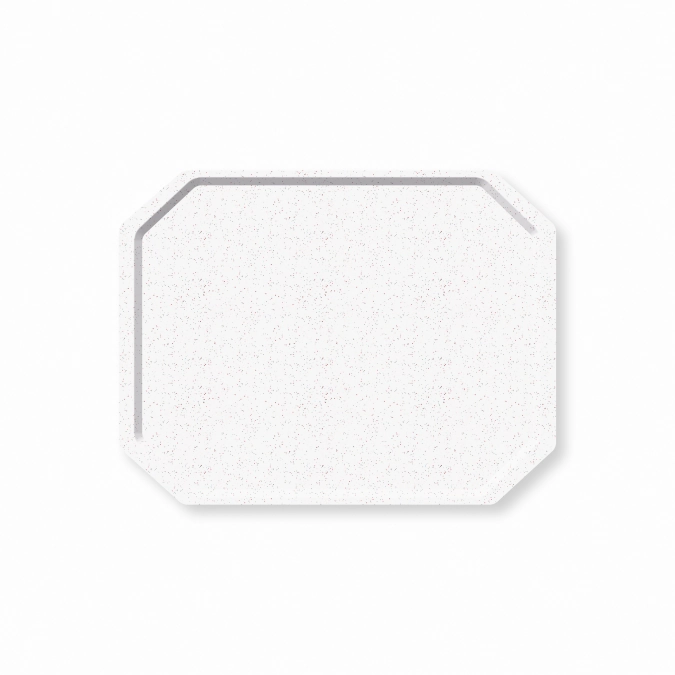 Tablett Octagon Polyclassic, Weiss 42,5x32cm