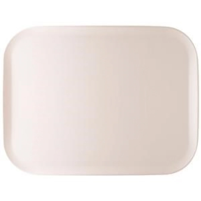 Plateau Roccaindia Grain pearl white 43x33cm