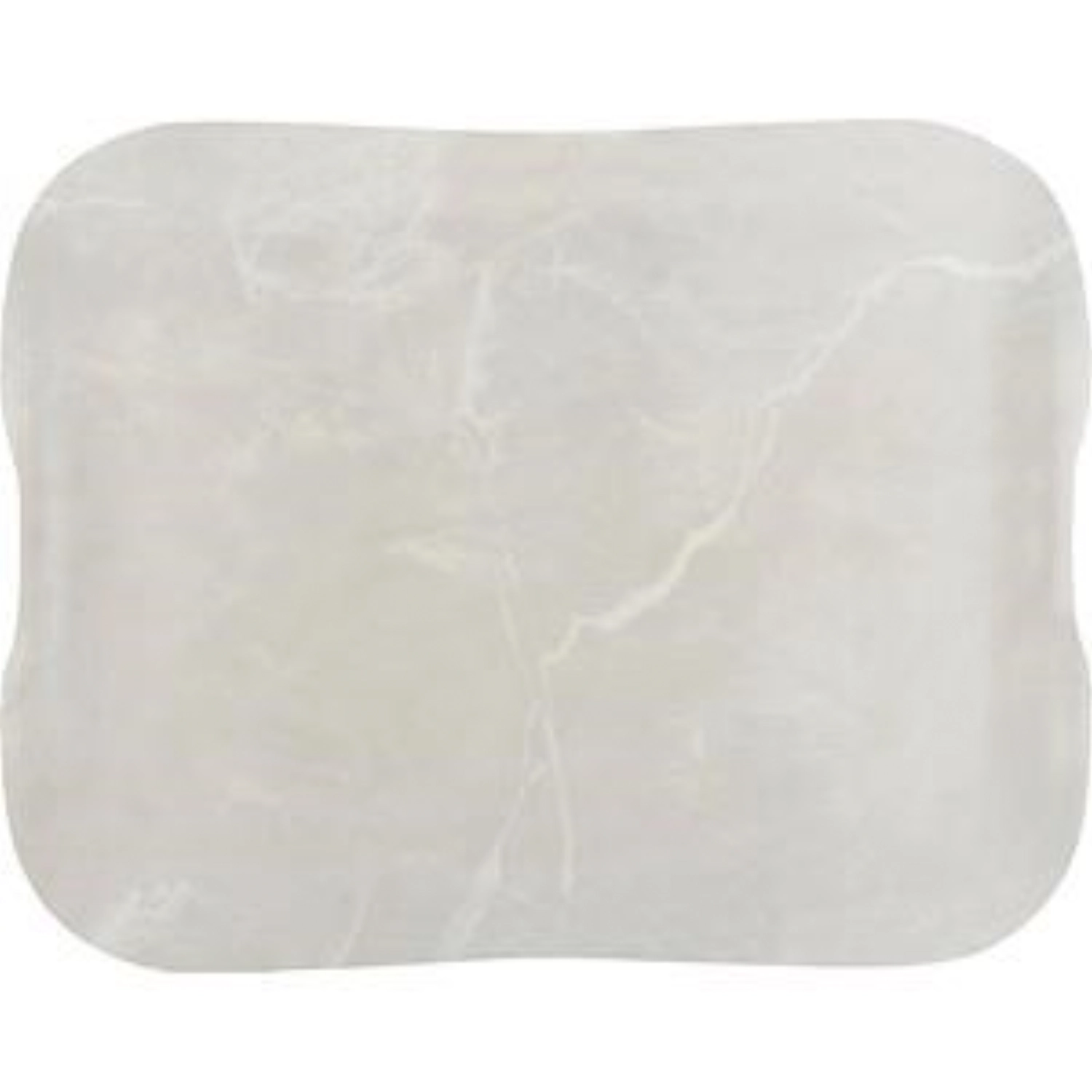 Plateau Dura blanc marbré 45.5x35.5cm