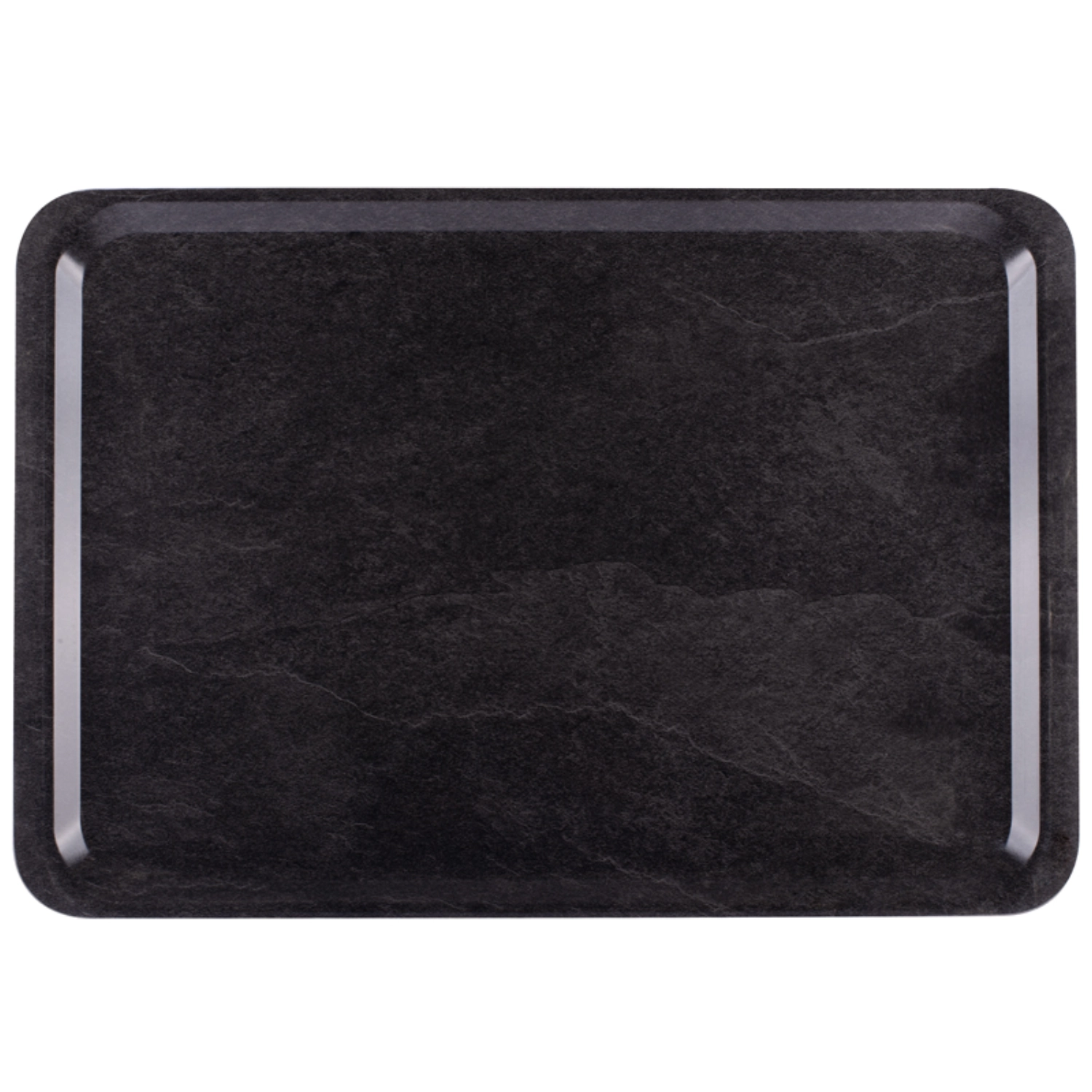 Tablett Euronorm Dark Marble rutschfest 53x37cm