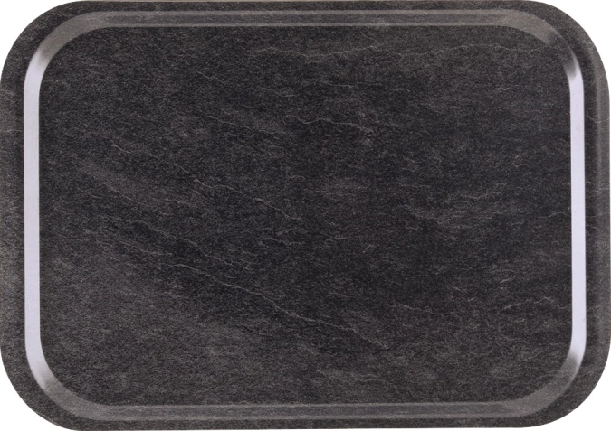 Tablett Dessert Dark Marble oval, rutschfest 28x20cm