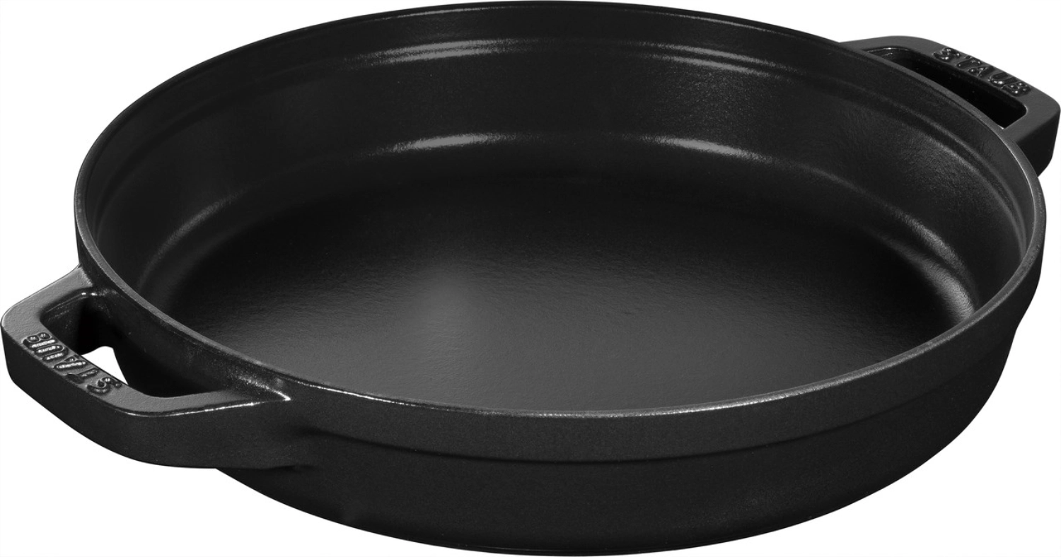 Cocotte 4 pcs. 24 cm, ronde, noir, empilable
