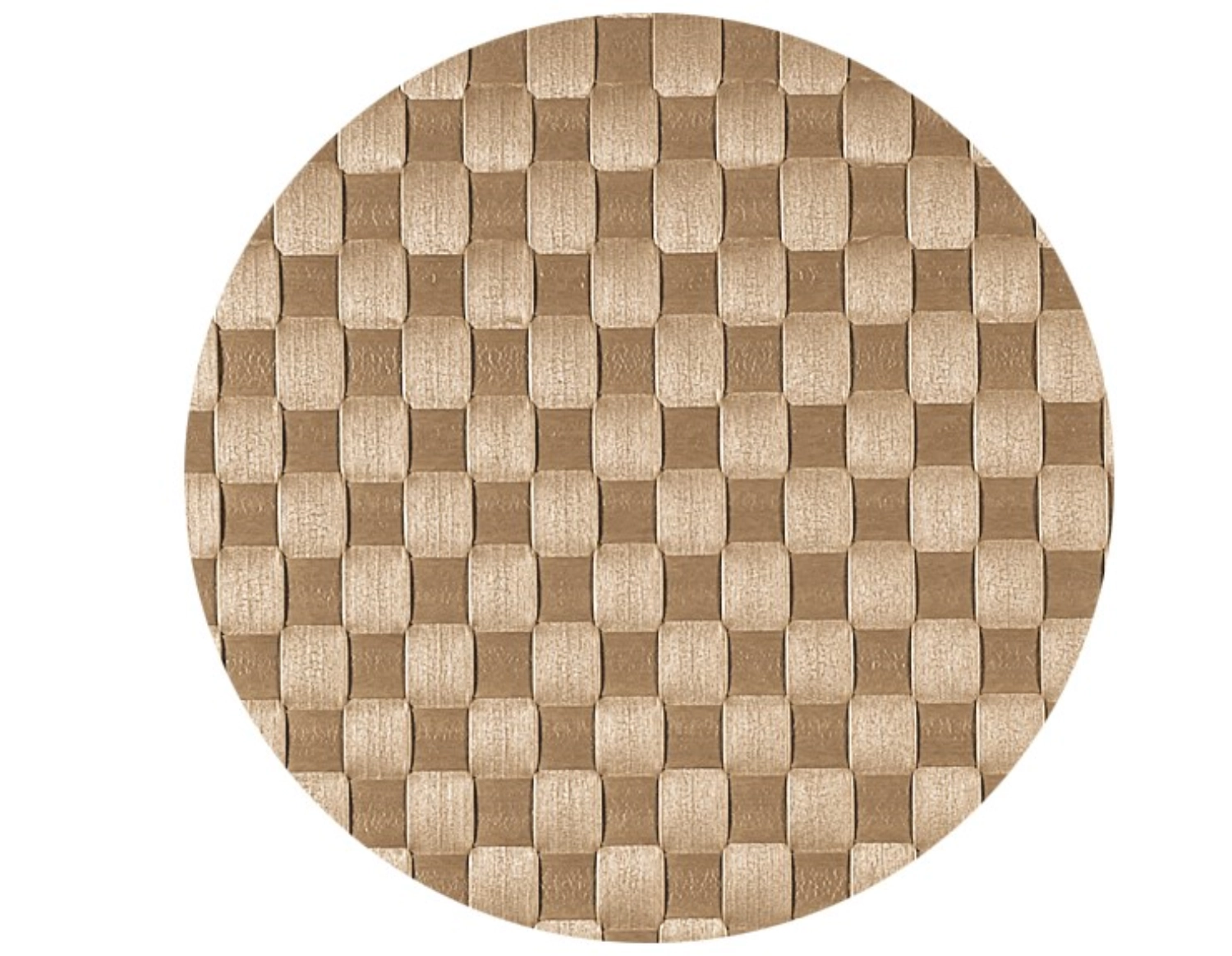 PP-Tischset gewebt, rund, beige, D36 cm