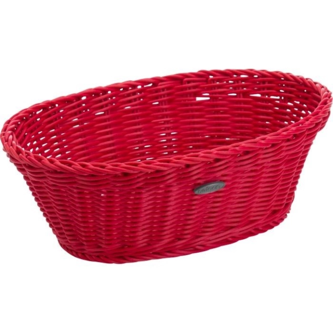 Panier ovale, r-rouge, 26x18,5x9cm