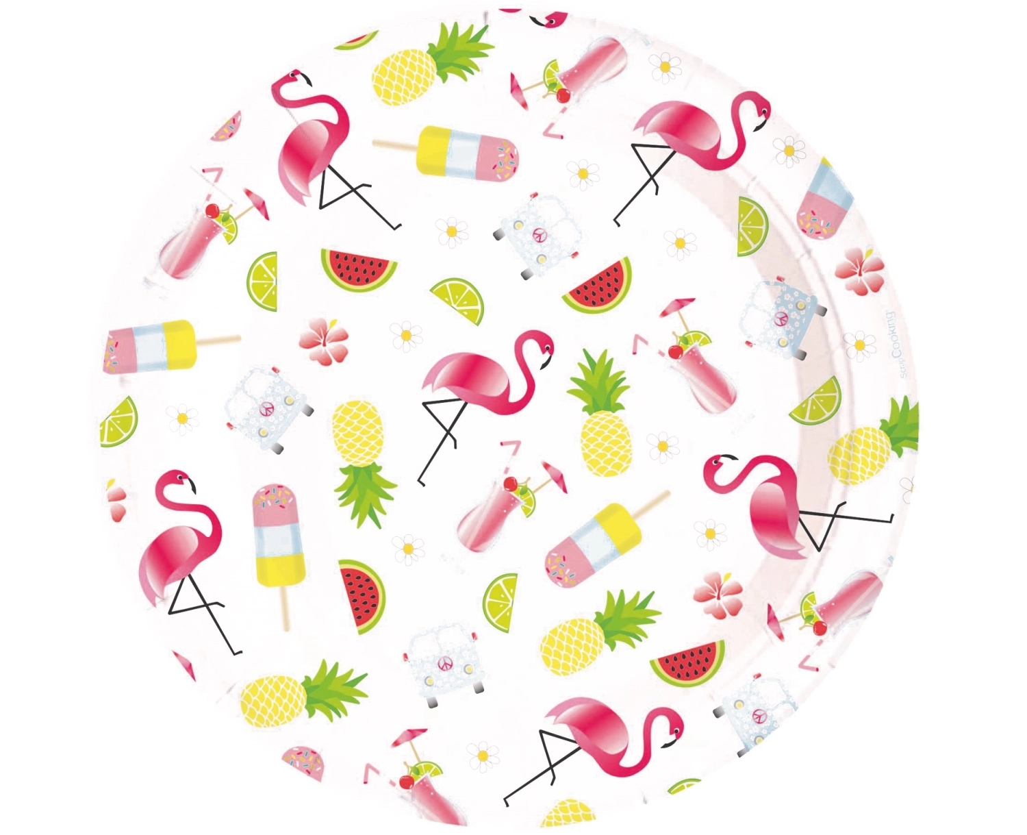 8 assiettes en carton été