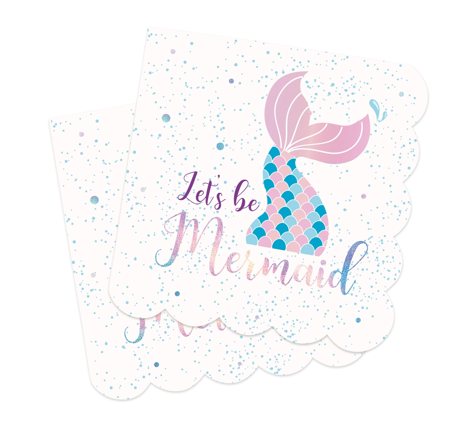 20er Set Papierservietten Meerjungfrau