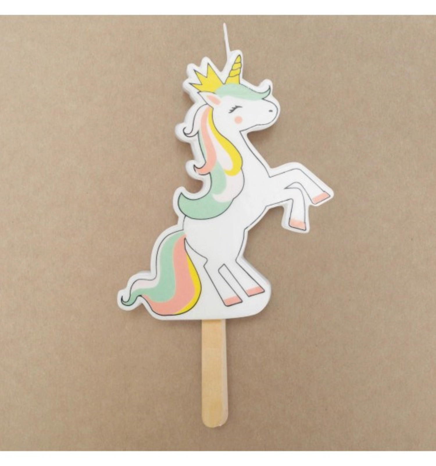 Bougie XXL licorne