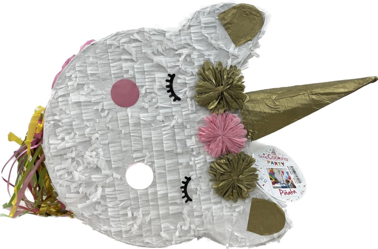 Pinata tête licorne