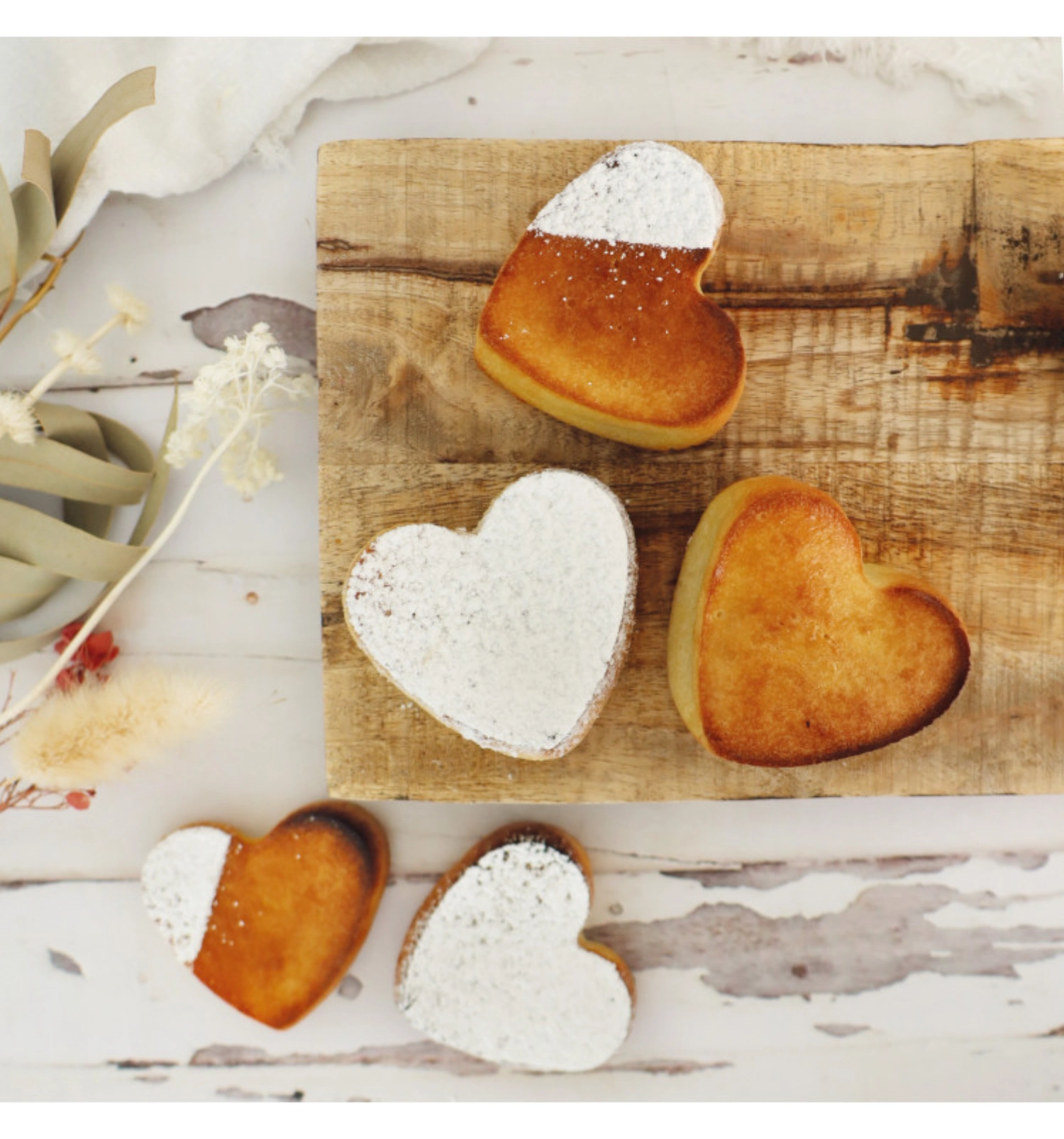 Silikonform 6 Herzen