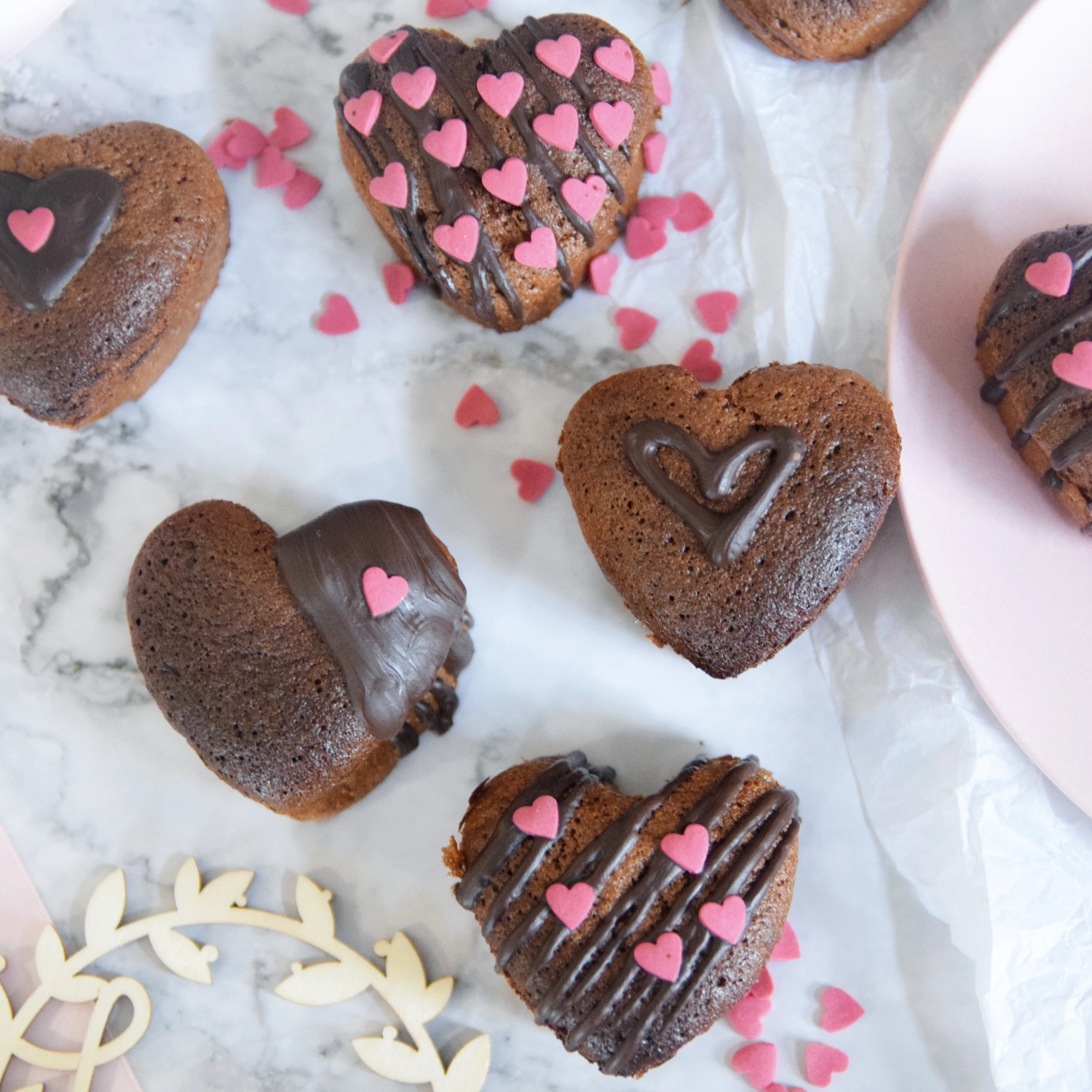 Silikonform 6 Herzen