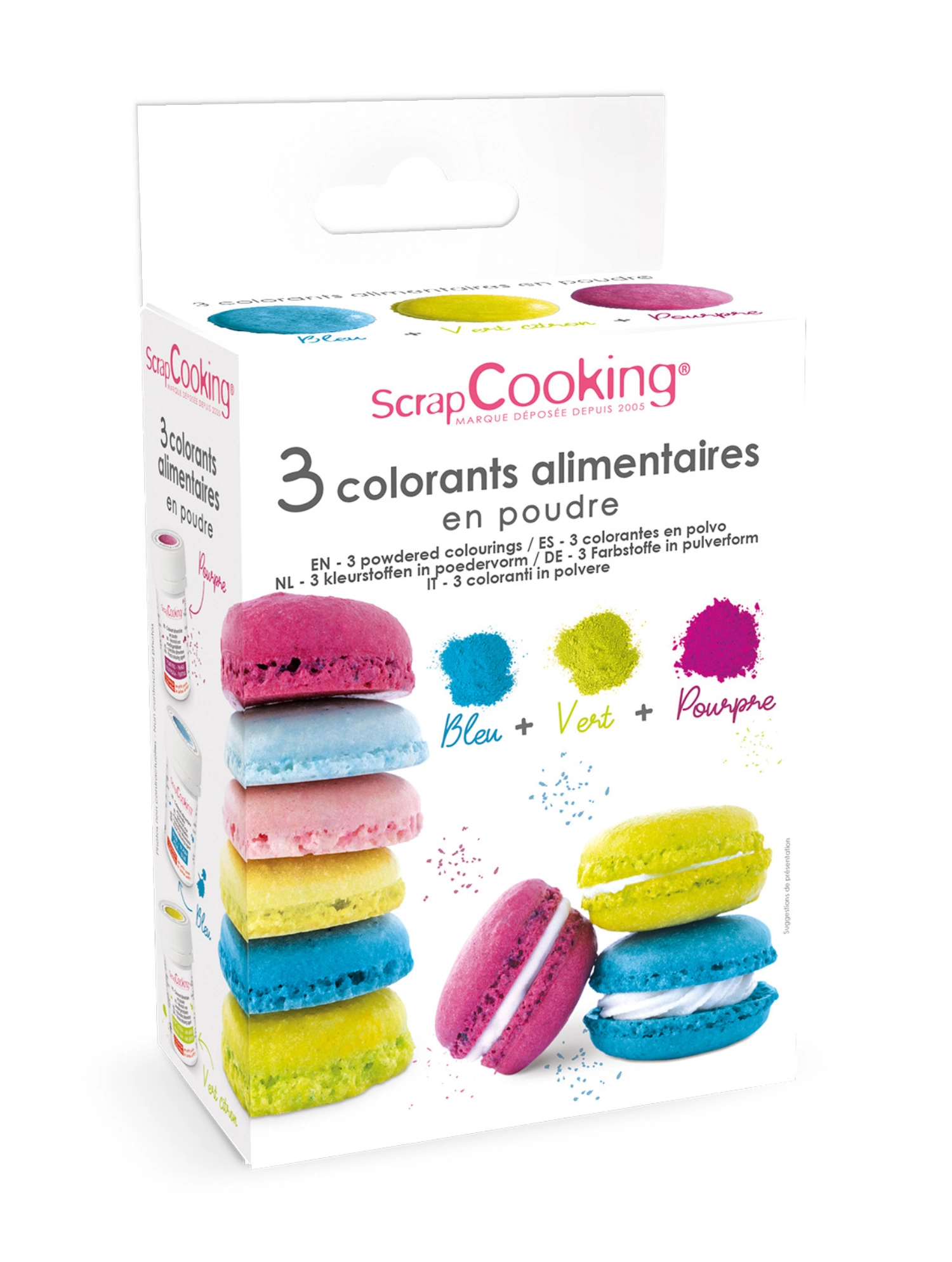 3er Set Farbpulver