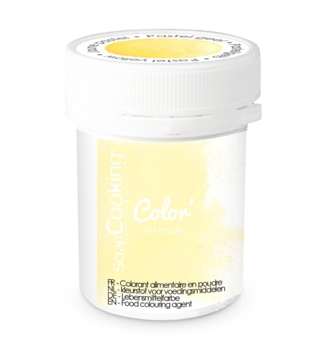 Colorant artificiel en poudre jaune pastel 5g