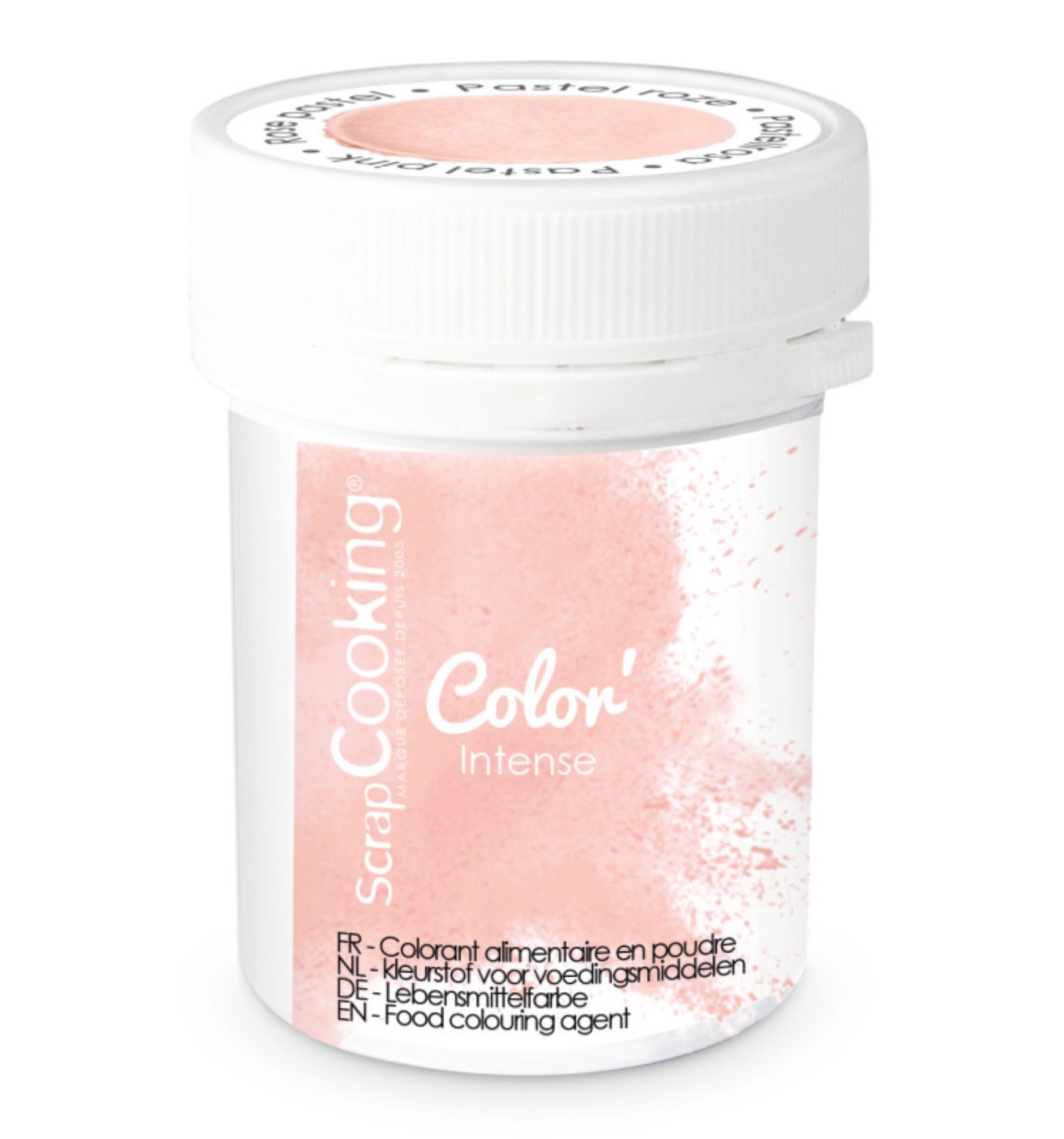 Colorant alimentaire en poudre rose pastel 5g