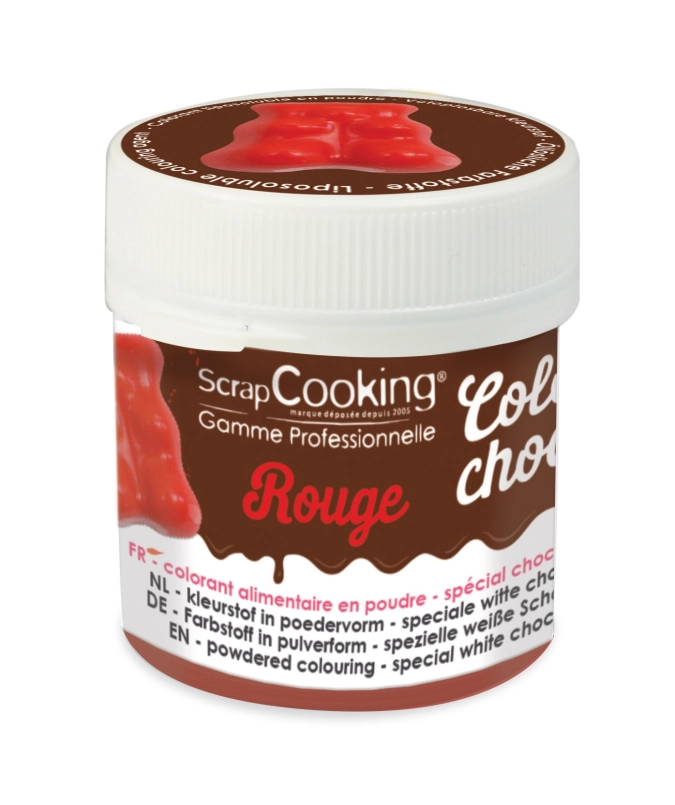 Poudre colorée choco rouge