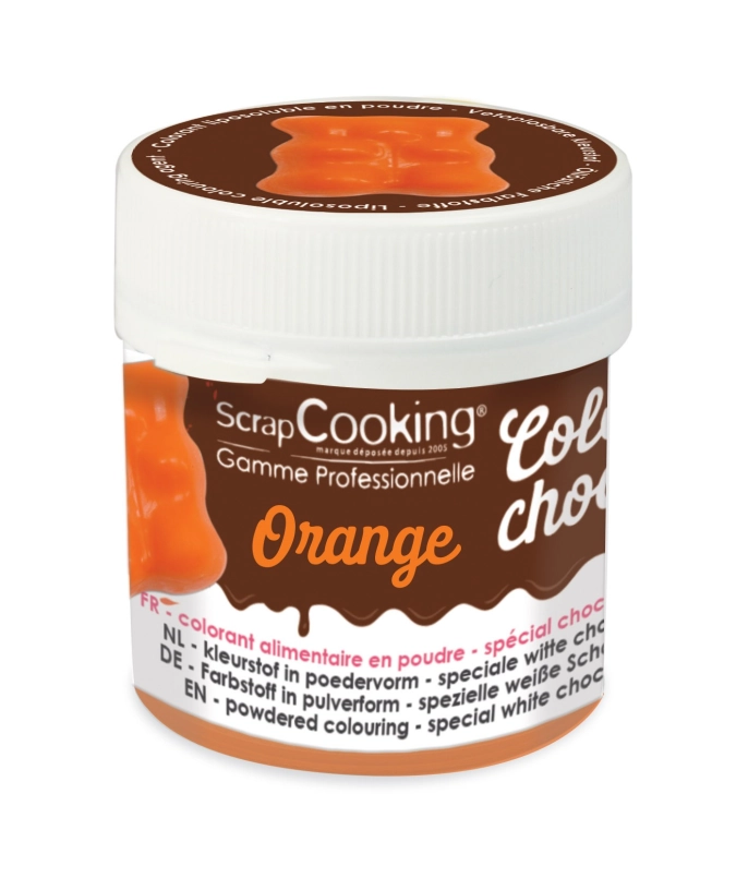 Poudre colorée choco orange