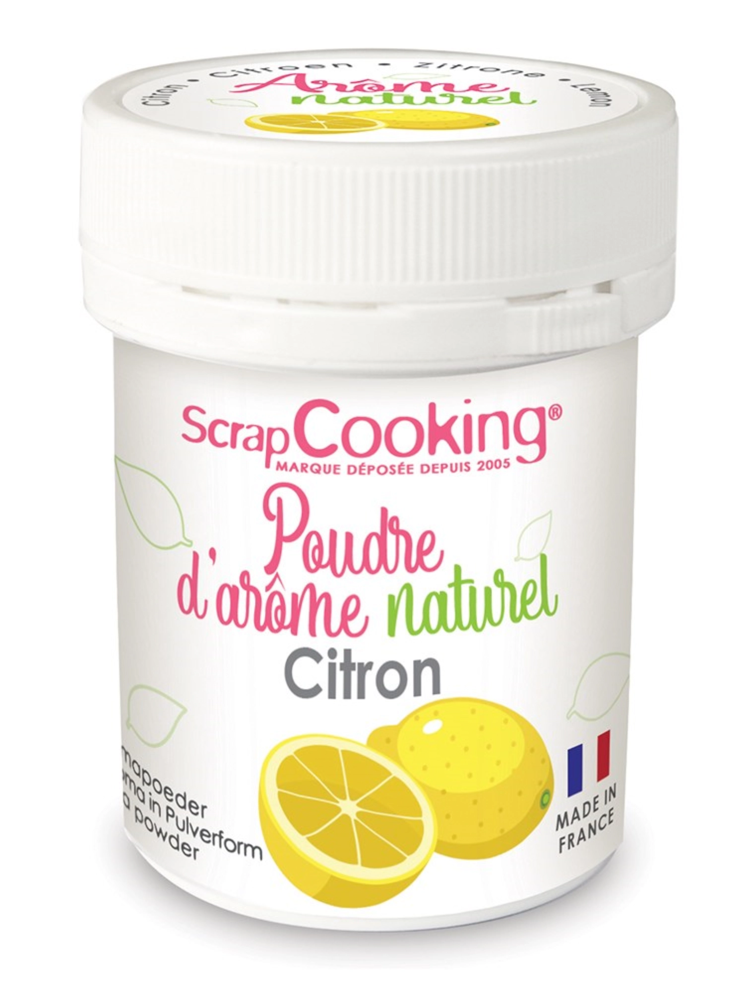 Pot poudre d´arôme naturel citron 15g