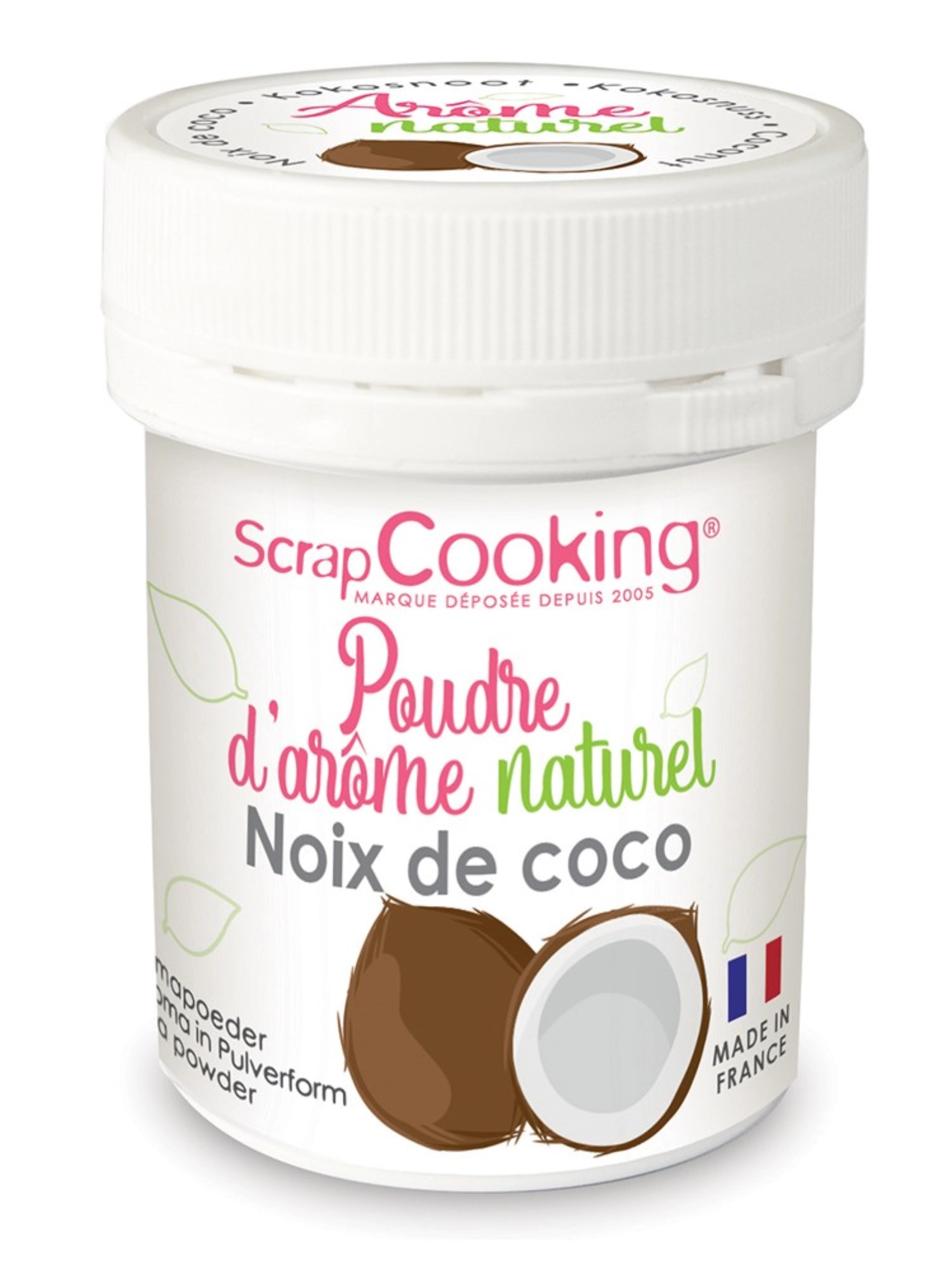 Pot poudre d´arôme naturel noix de coco 15g