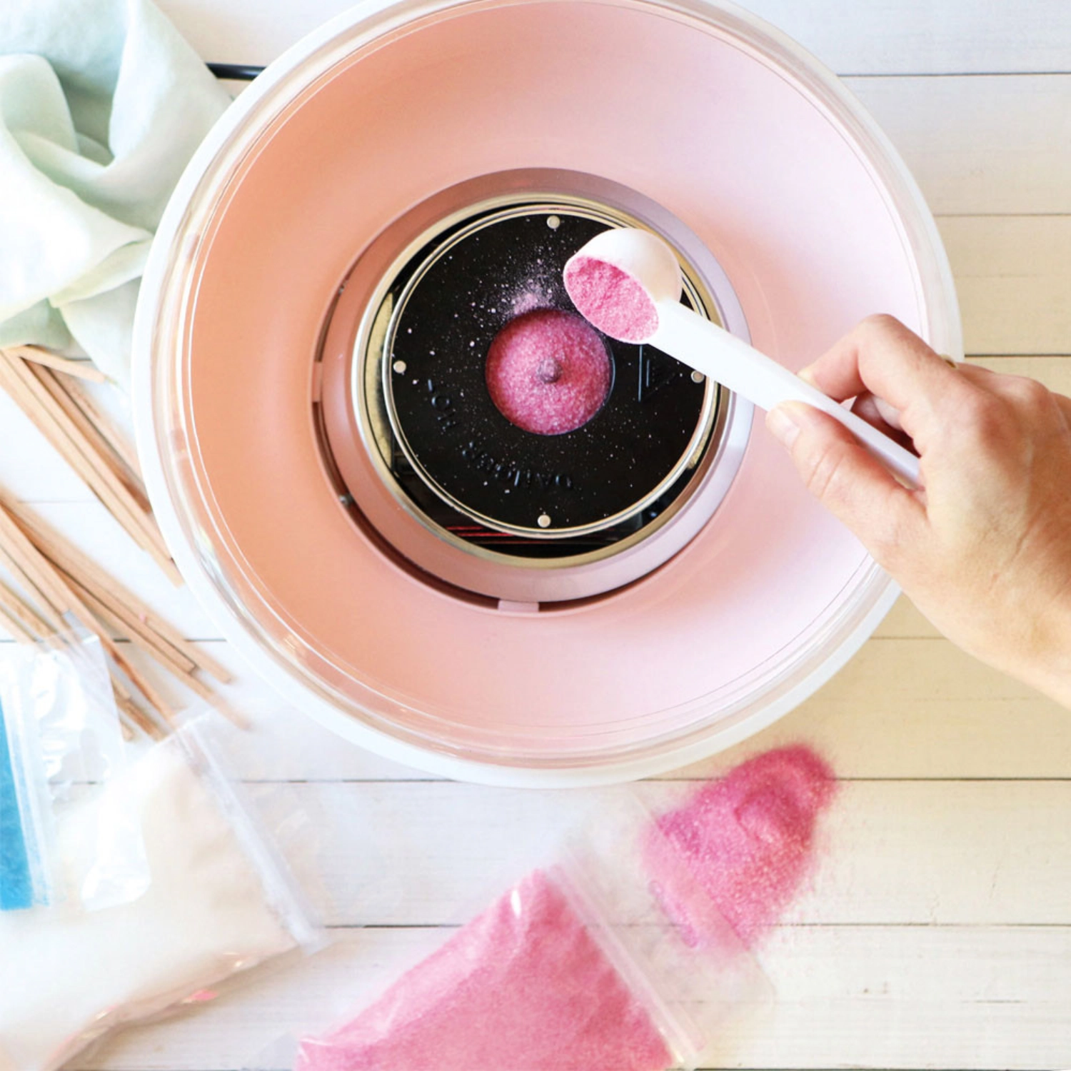 Mélange prêt à l'emploi barbe à papa rose 160g