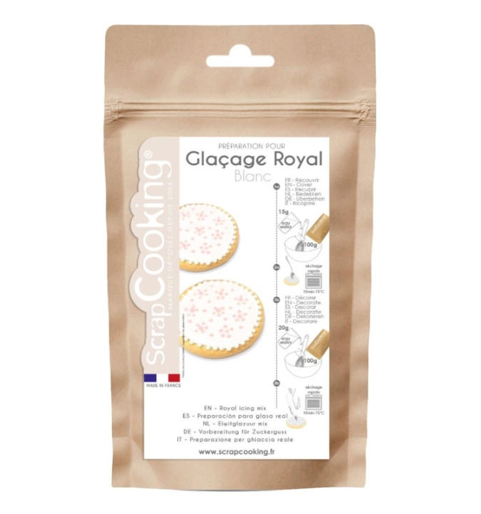 Pot mix glaçage royal blanc 190g
