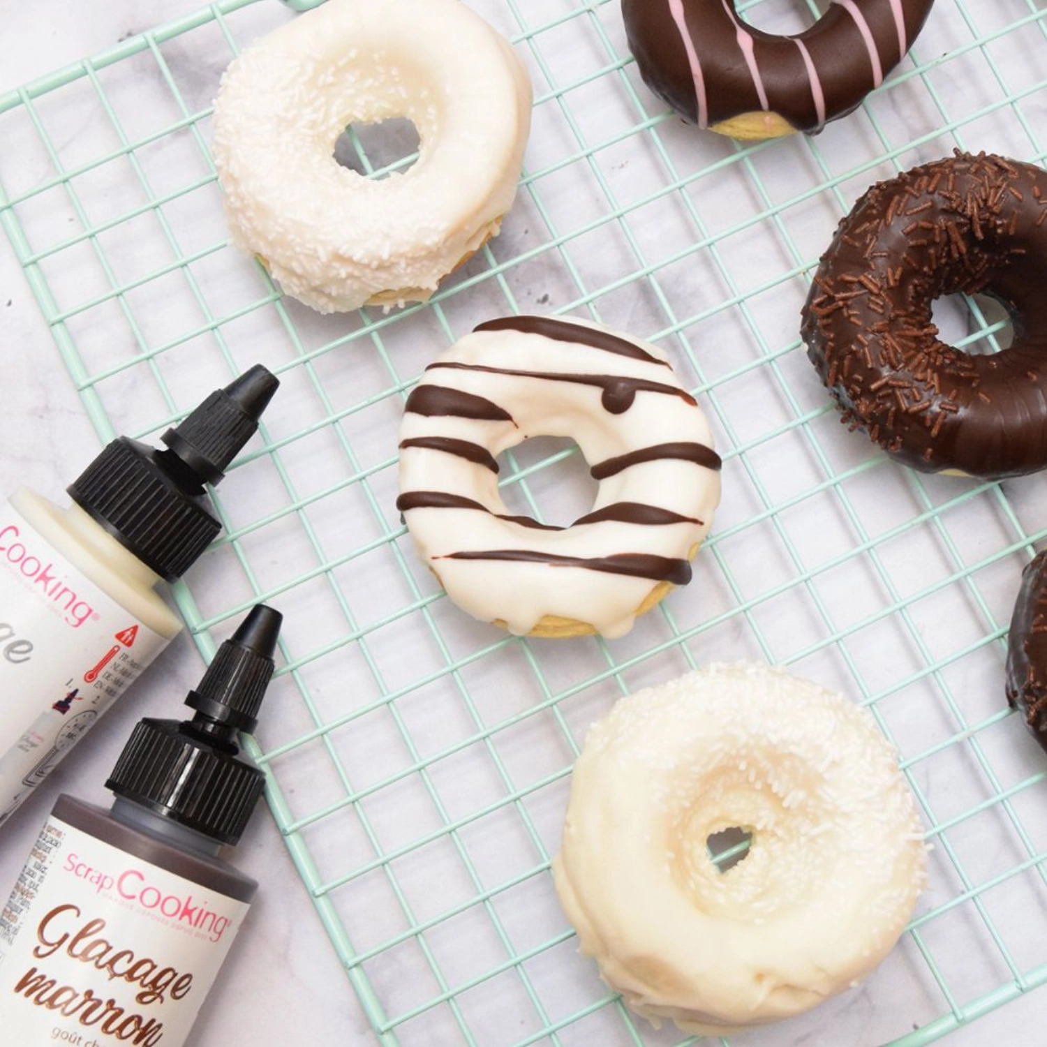 Glaçage au chocolat drip cake, blanc 130g