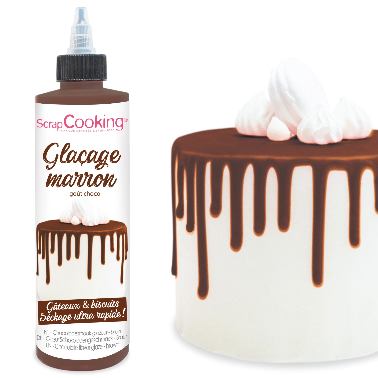 Schokoladengeschmacksglasur Drip Cake