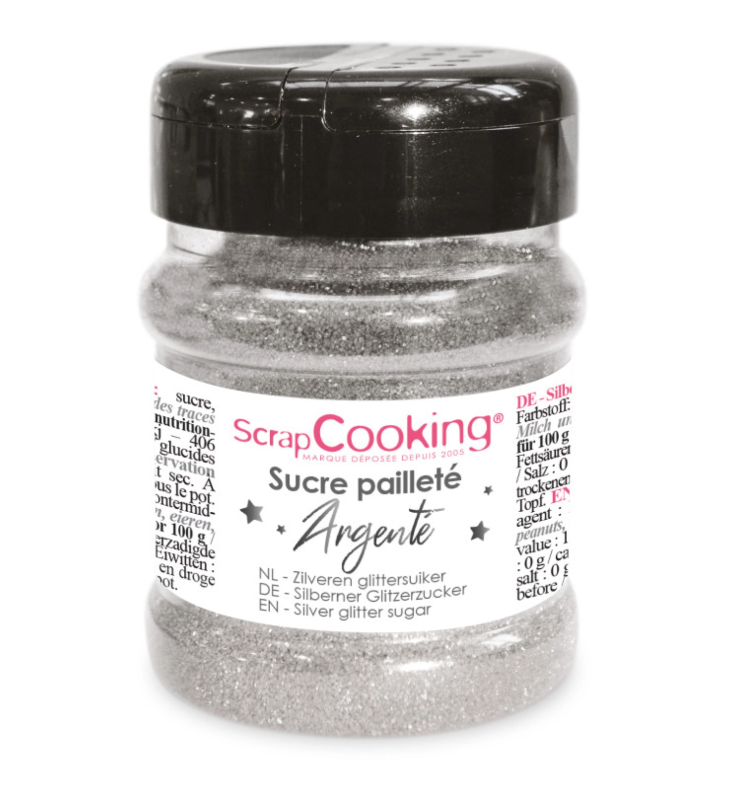 Sucre scintillant argent 160g