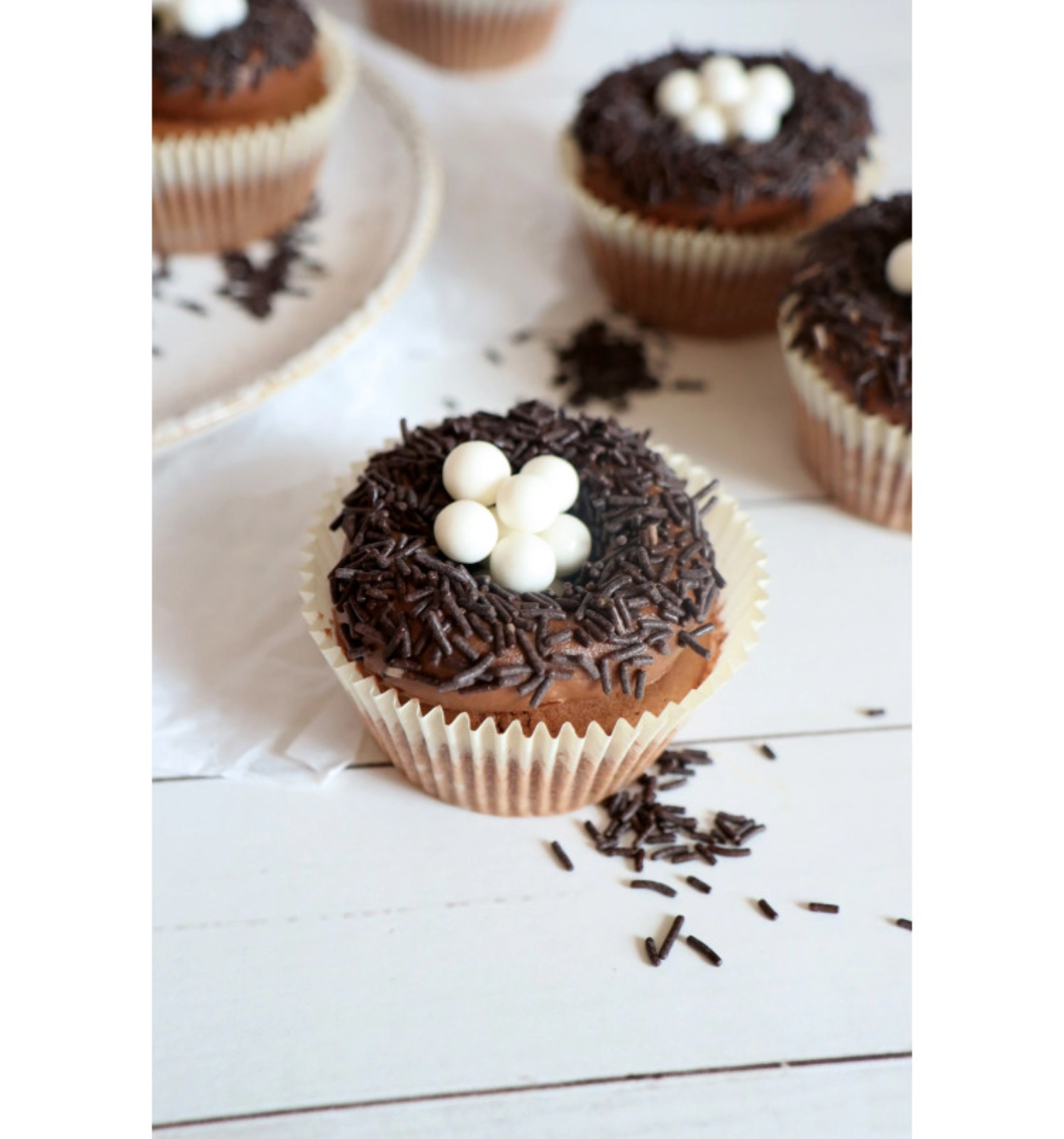 Moules à pâtisserie en papier blanc env. 36 pièces