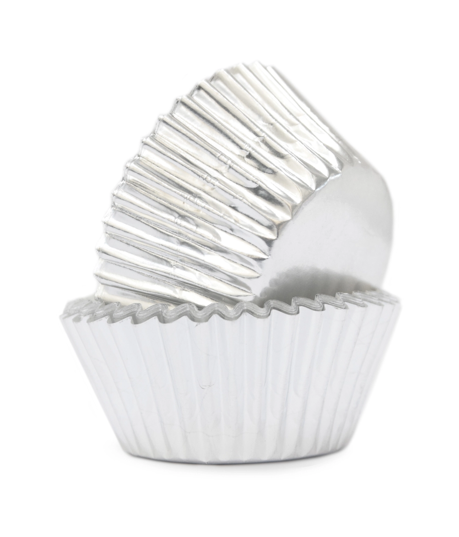 48 pcs. moules à cupcakes argent