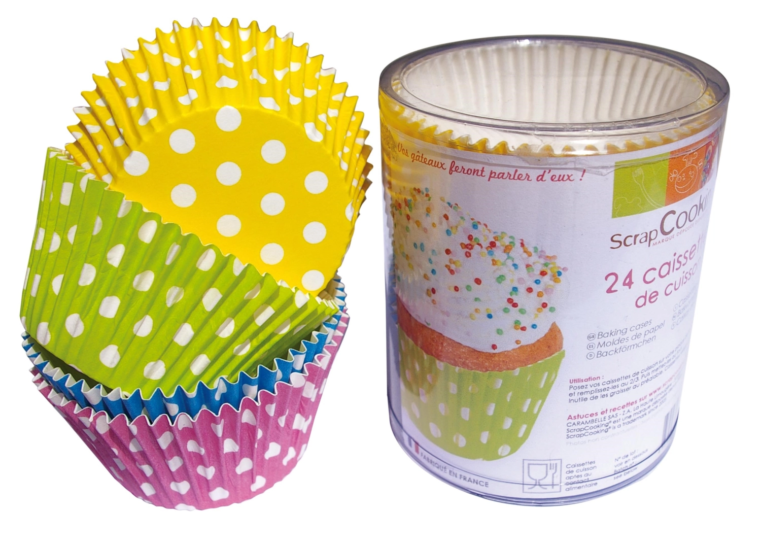 24 pcs. moules en papier points