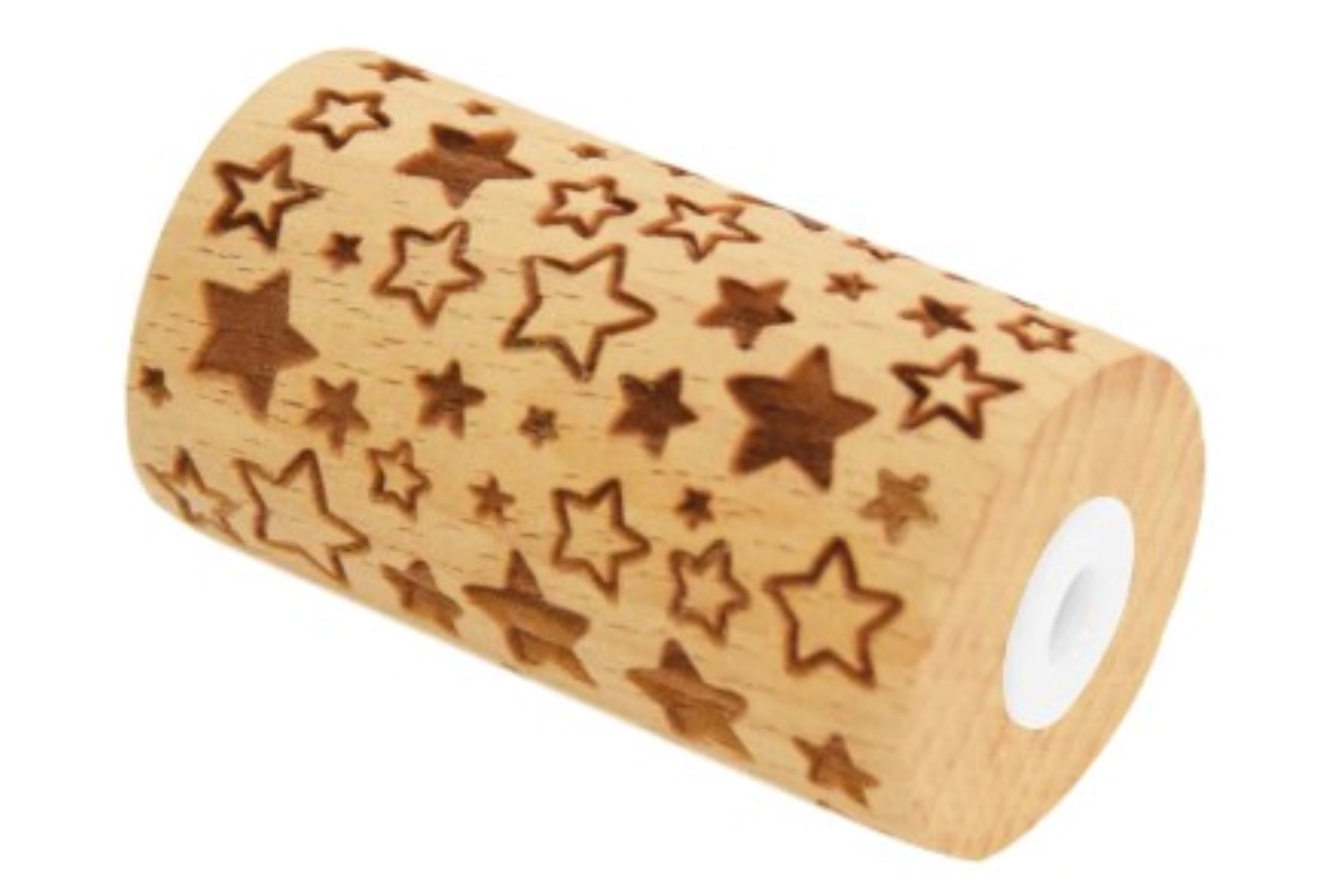 Rouleau de pâte en bois gaufré, étoile
