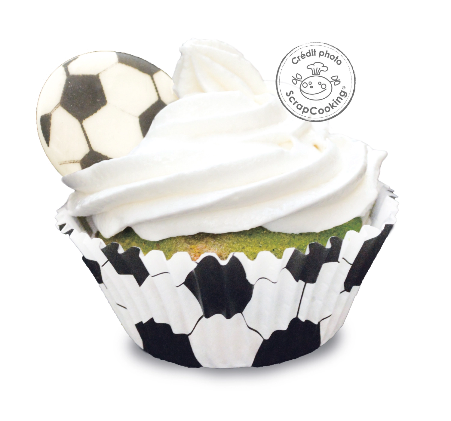6 Stk. Zuckerdekor Fussball