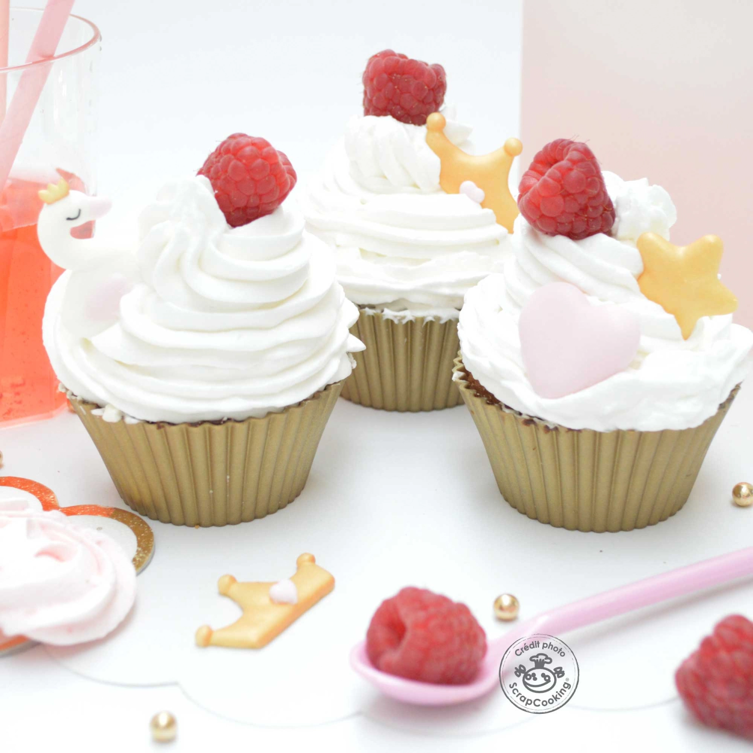 6 Stk. Zuckerdekor Prinzessin