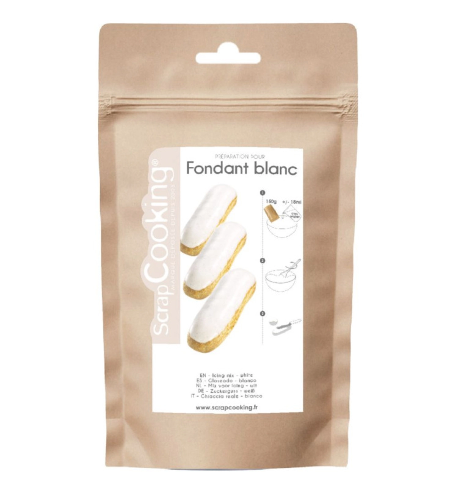 Préparation fondant blanc 500 g